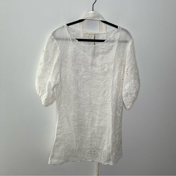 Spell Lala Linen Shift Dress L - Picture 3 of 7